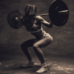 woman Correct way to perform a squat