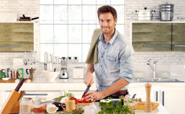 Cooking-In-Kitchen man healthy diet