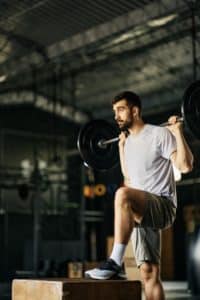 Barbell Step-Up Exercise