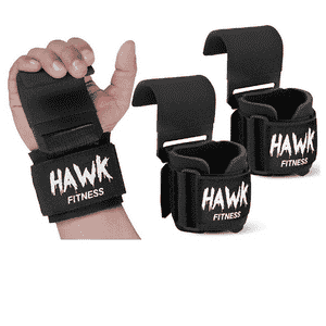 Weight Lifting Hooks Grips with Wrist Wraps