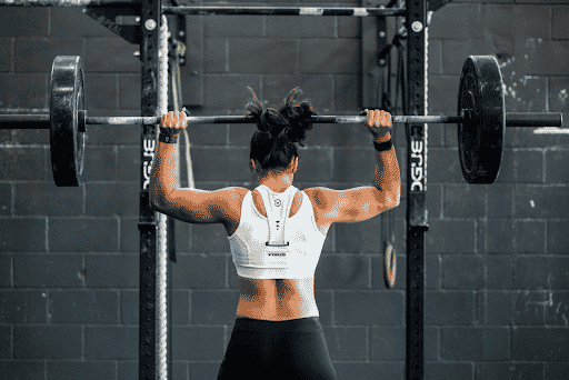 beginner weightlifting for women overhead press