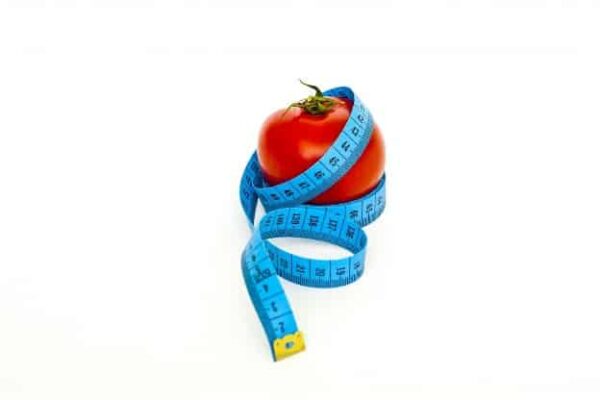 tomatoe healthy diet measuring tape tracking
