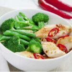 healthy diet food chicken vegetables