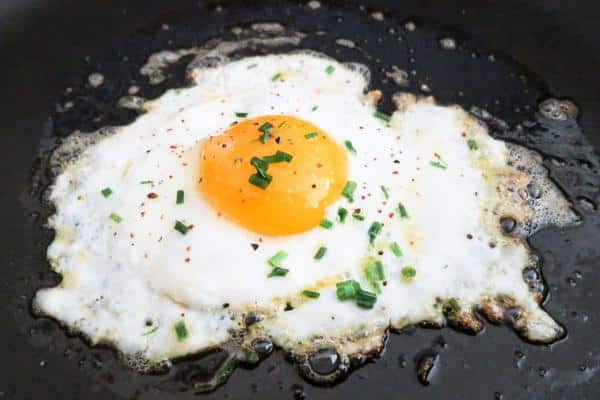 Eggs Sunny Side Up for Zinc