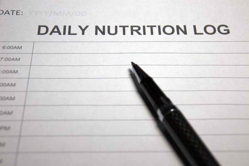 daily nutrition log
