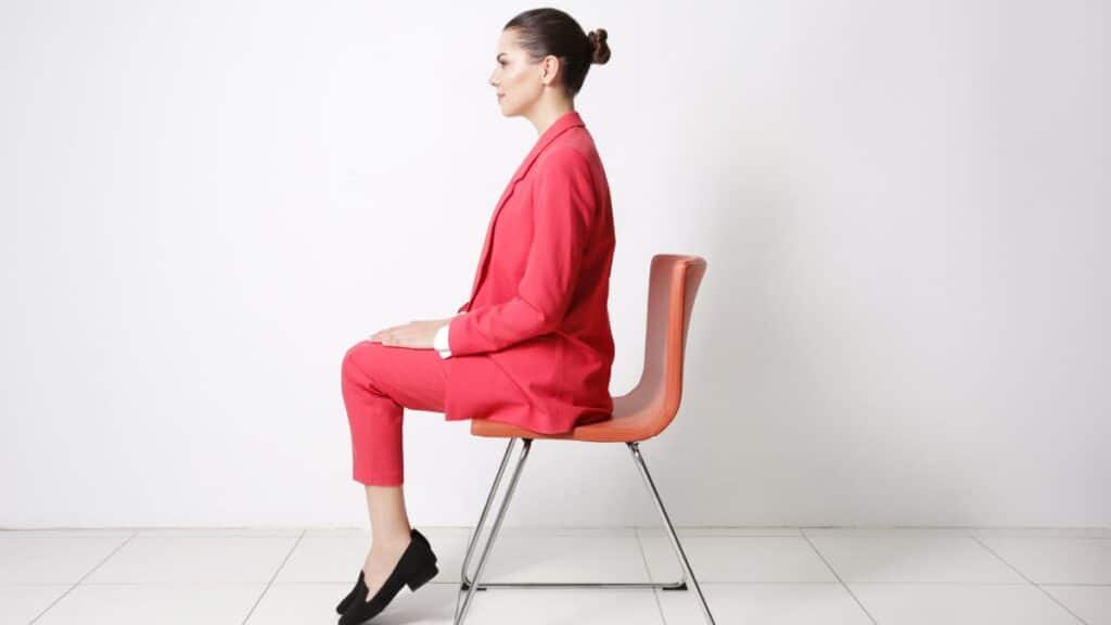 Good Posture Woman Sitting