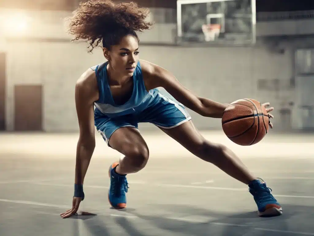 woman, gym, basketball, fitness, nets, goal, court