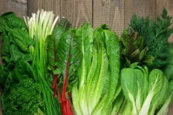 green leafy vegetables diet carbs fiber